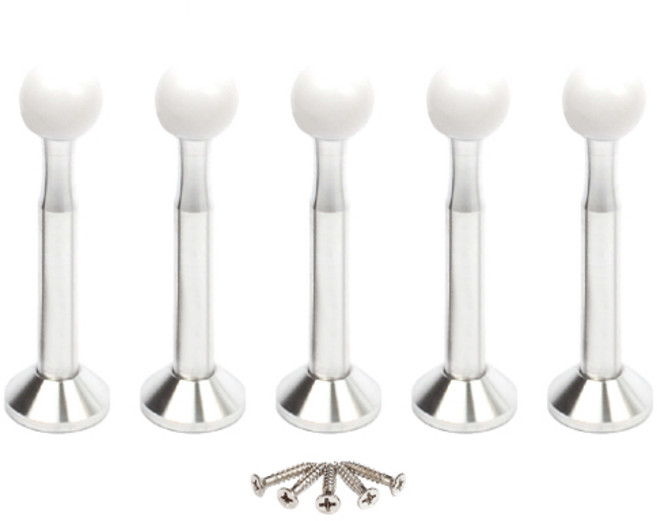 동글 도어스토퍼 실버, 5개