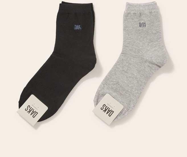 [백화점 정품] 닥스 DAKS 25SS 숙녀양말 2족 선물세트 면중목 무지 21424