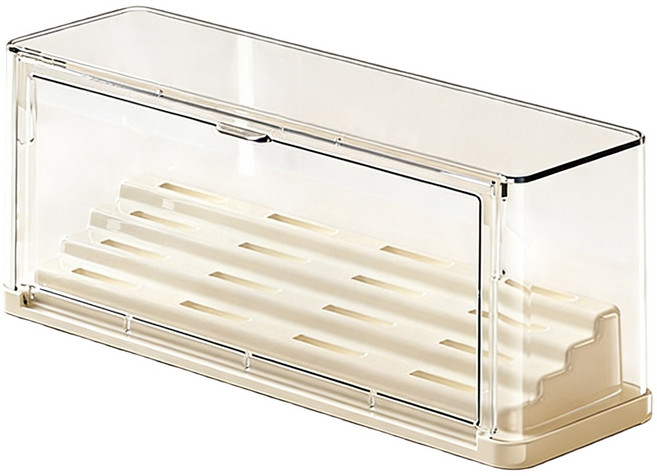 쬬린 배지 아크릴 수납 전시함, 옐로우, 1개