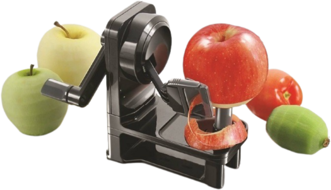 만능채칼 자동 감깎는기계 사과깎는기계 감자 채칼, 블랙, 1세트