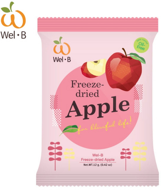 Wel·B 凍乾蘋果, 1個, 蘋果(12g)