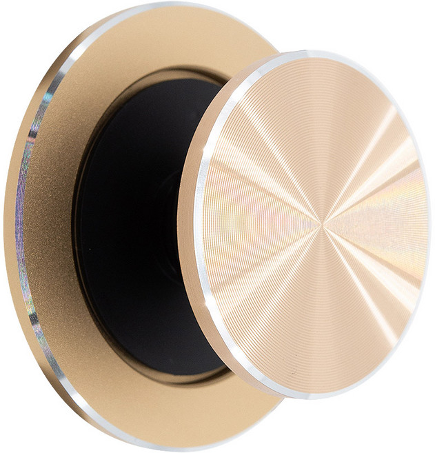 5세컨즈 맥마운트 앤 톡 맥세이프 호환 그립 스마트 톡 자석 디스크 거치대 홀더, 샴페인 골드, 1개