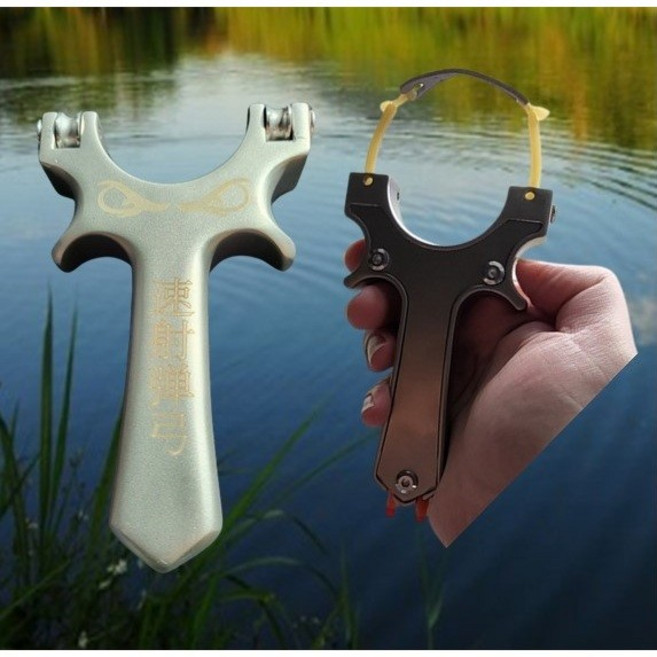 不鏽鋼滑輪彈弓 速射強力, 單弓 無配件, 1個