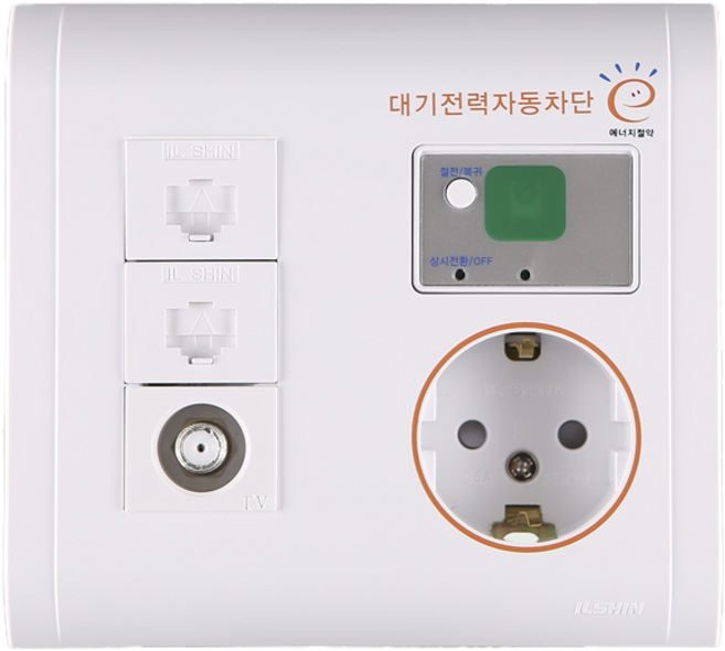 비츠온 통합수구 미르 우 대기전력1구+ 좌 8P+8P+CATV 2, 1개