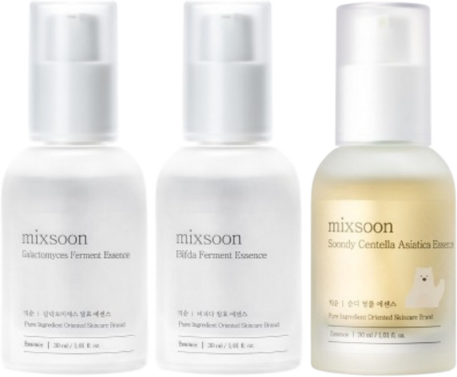 믹순 베스트3 레이어링 세트(갈락토미세스 에센스 30ml + 비피다 에센스 30ml + 병풀 에센스 30ml) 1개, 믹순 베스트3 레이어링 세트(갈락토미세스 에센스 30m