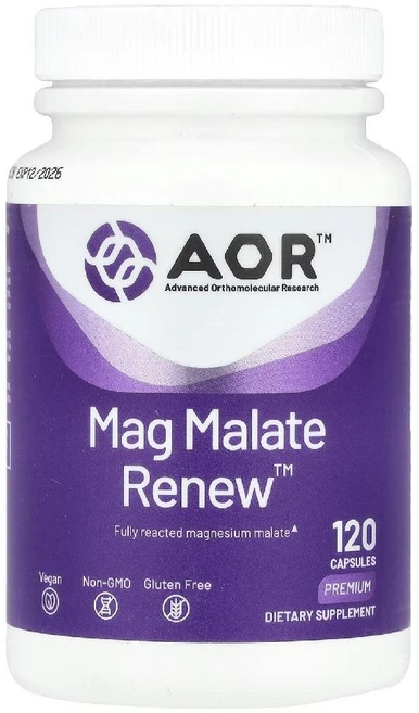 에이오알 말레이트 마그네슘 Mag Malate Renew 캡슐 120정, 1개 - 쿠팡