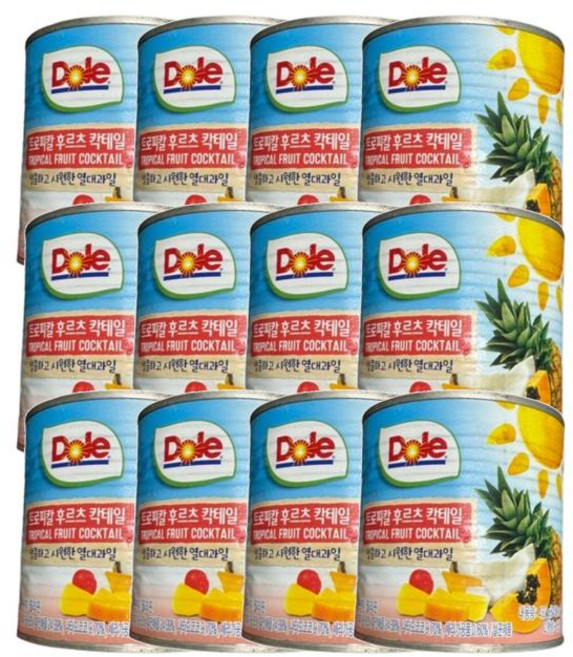Dole 후르츠칵테일 동원, 432g, 12개