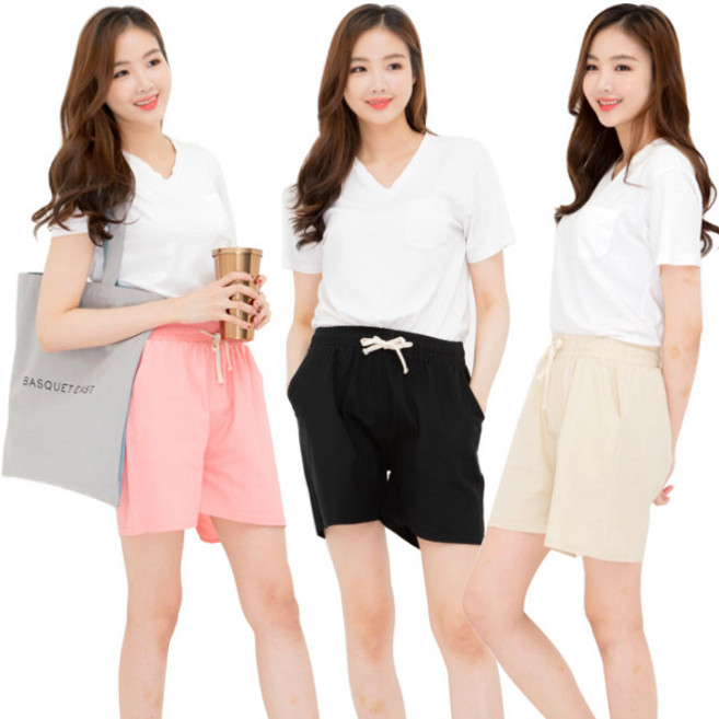서울양말 여성 하이디포켓 3부 팬츠 마바지 여름바지 린넨팬츠