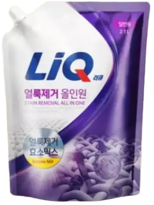[애경] [리큐] 얼룩제거 올인원 일반용 액상세제 리필 2.1L 6개