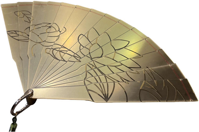 귀칼 도우마 부채 코스튬 악세사리 애니 코스프레 골드 1개 프리 사이즈