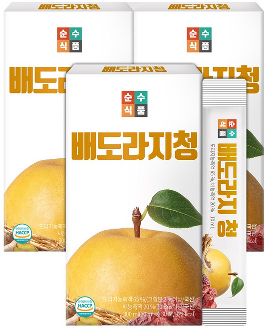 순수식품 배도라지청 스틱, 10ml, 90개