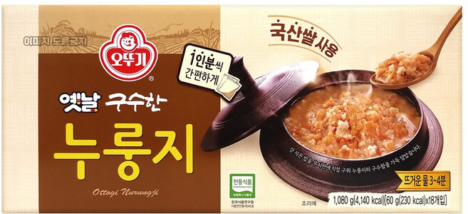 오뚜기 옛날 구수한 누룽지 60G 18개
