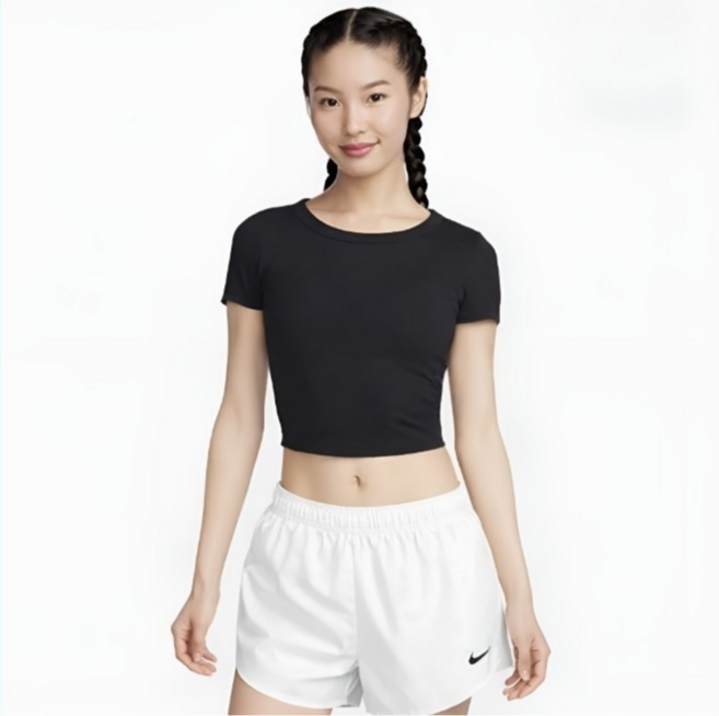 나이키 여성 운동복 드라이핏 통풍 헬스 러닝 크롭 반팔 티셔츠