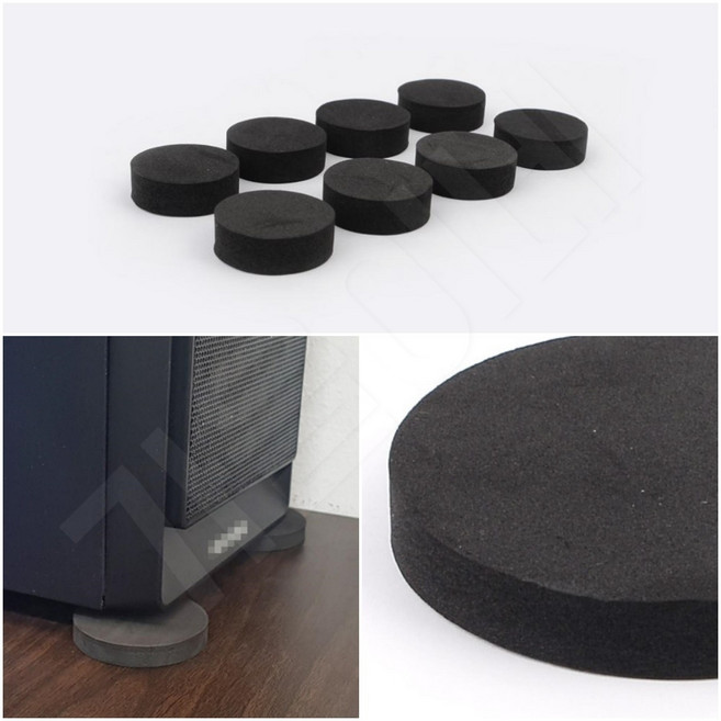 세탁기진동방지고무패드 냉장고 미끄럼방지 두꺼운 3cm 8p, 6cm 4p