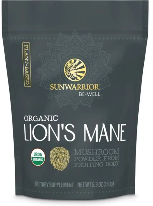 선워리어 라이온스 메인 유기농 버섯 가루 파우더 집중력 차 150g 파우치 60인분 비 웰 Sunwarror, 1개 - 쿠팡