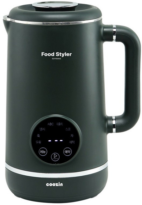 쿠진 푸드스타일러 1L 두유제조기 죽제조기 ABC 건강식, 딥그린