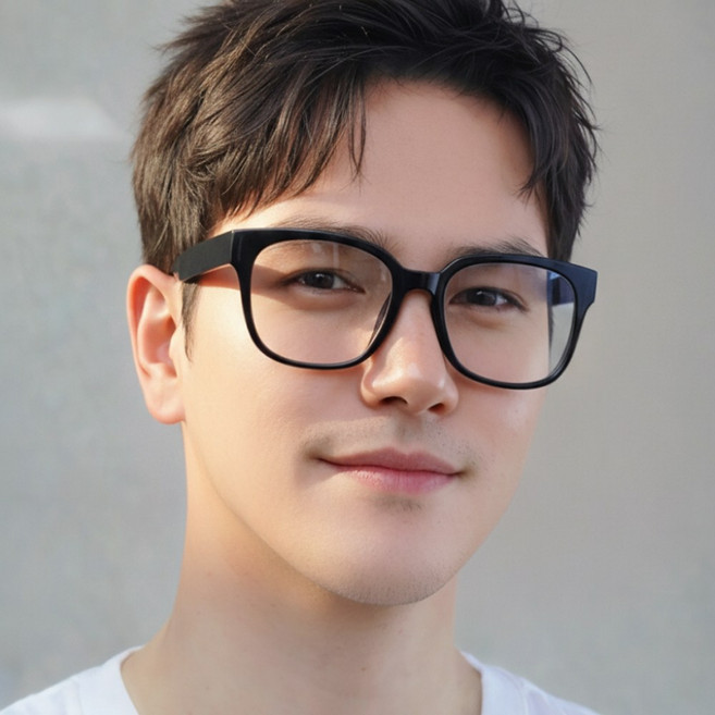 국산 TR 155mm 오버사이즈 안경테 빅사이즈 뿔테 데일리 안경 글라스테루제작