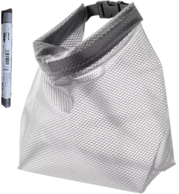 백희네 e05. 이케아 렌사레 방수가방 수영가방 물놀이 방수팩 2.5L, 회색, 1개