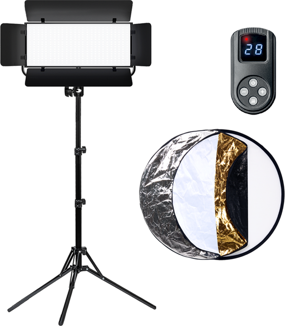 알파믹 지속광 조명 스탠드 반사판 세트 스튜디오 유튜브 방송 촬영, PL400BFL, 1개