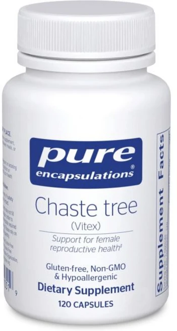 퓨어인캡슐레이션 Pure Encapsulations Chaste Tree Vitex - Supports Menstrual Cycle Regularity - for Breast, 1개 - 쿠팡