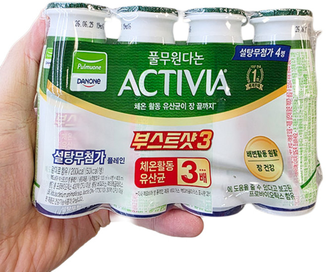 풀무원다논 액티비아 부스트샷 설탕무첨가, 100ml