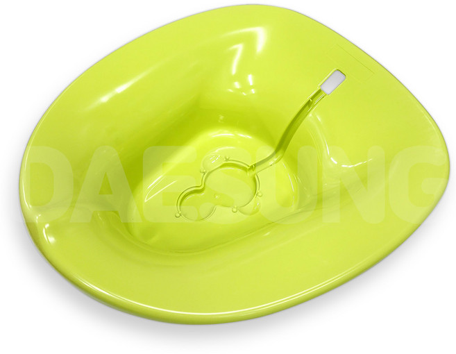 국산 듀오 소프트 좌욕기 가정용 임산부 변기 좌욕 대야, 연두, 1개