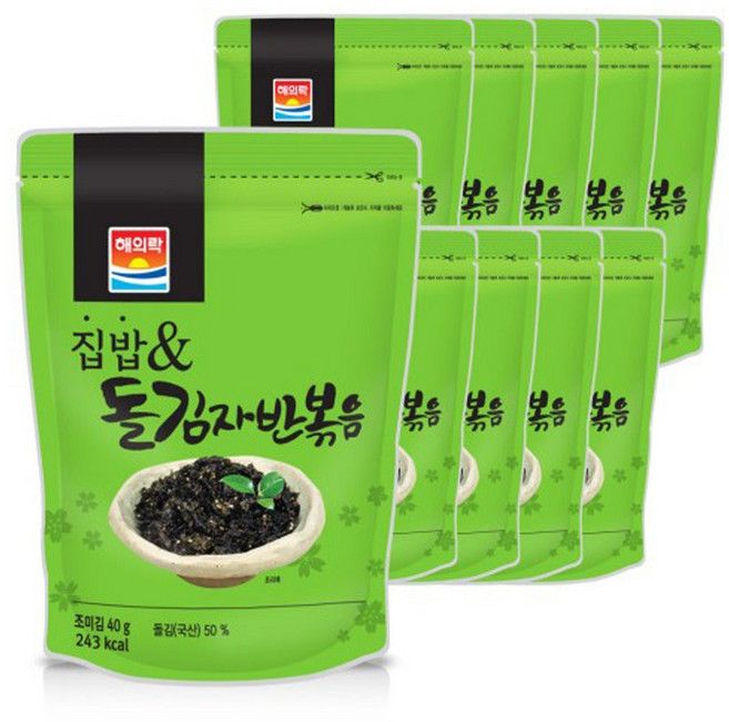 해의락 집밥 & 돌김자반볶음, 40g, 10개