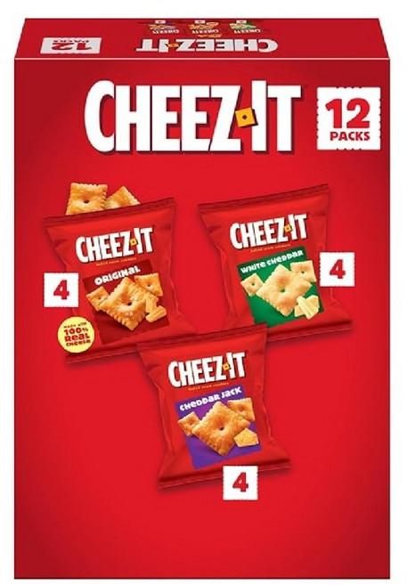 Cheez-It 베이크드 스낵 크래커 그레이트 포 온-더-고 3종 세트