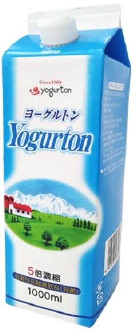 Yogurton 乳酸菌飲料(5倍濃縮) 優格飲料, 1個, 1L