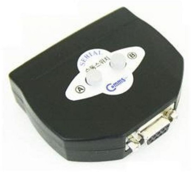 시리얼 수동 선택기 본체2대 모니터 출력 선택기, 블랙, 1개