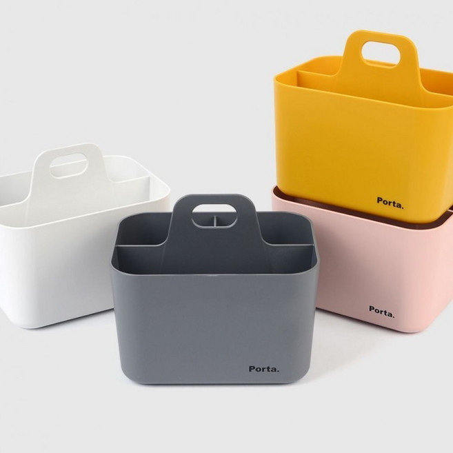 미니 휴대용 보관함 화장품 액세서리 소품 정리 뚜껑형 투명 플라스틱 케이스 책상정리, 1개, 핑크