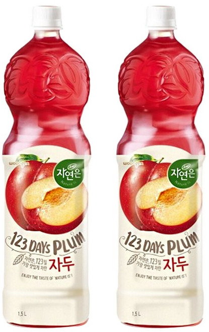 자연은 자두, 2개, 1.5L