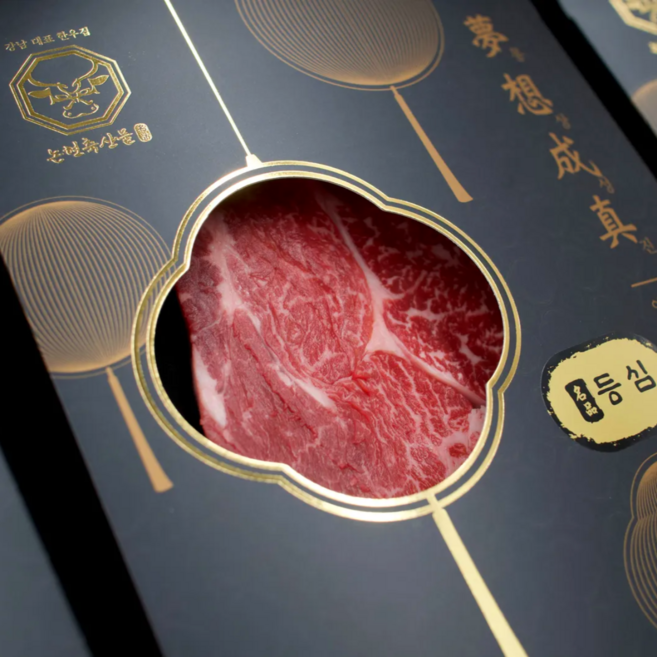 [강남대표 한우집 논현축산물] 1+등급 명품 한우 선물세트, 1개, 진 선물세트