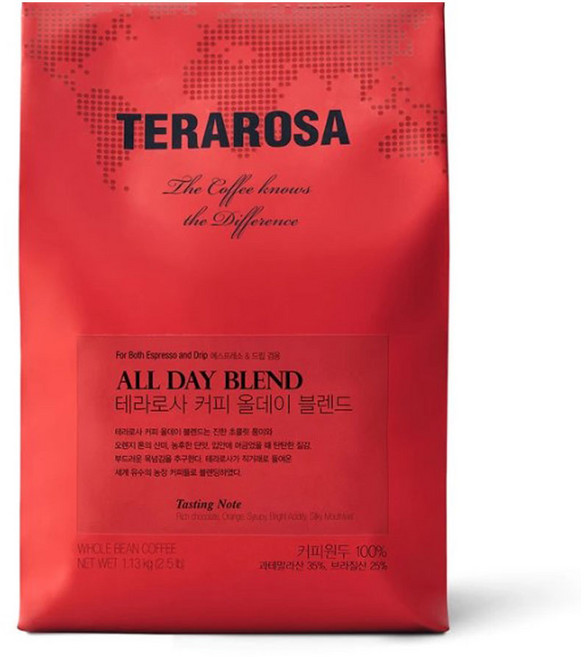테라로사 올데이 블랜드 원두 커피 1.13kg, 1개