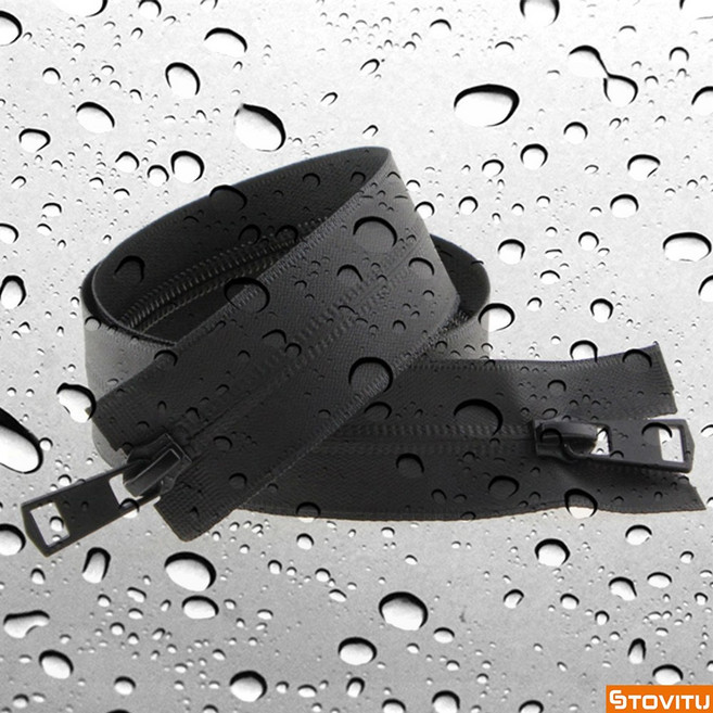 방수지퍼 교체 셀프 수선 가방 바지 옷 지퍼 수리 DIY, 블랙90cm, 1개