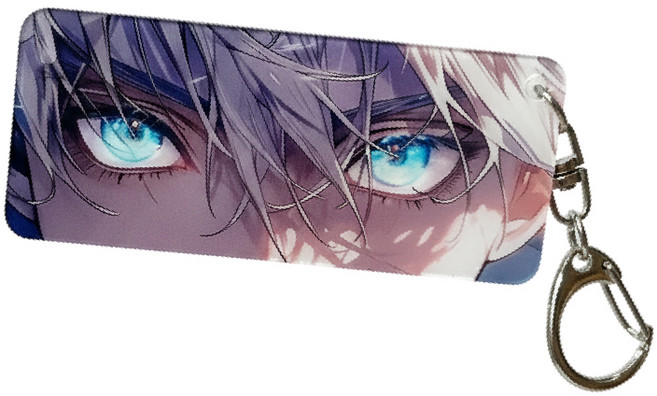 주술회전 고죠사토루 빛나는 눈동자 키링 양면 아크릴 열쇠고리, 1개, 디자인1