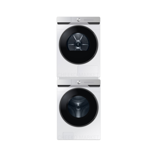 삼성전자 직렬설치 AI 세탁기 WF25DG8650BW + 건조기 DV21DG8600BW 25kg + 21kg + 상단설치키트 SKK-ATW 세트 방문설치, WF25DG8650BW2T, 화이트