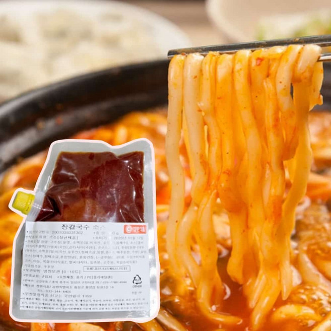 마이무 얼큰한 칼국수 양념장 얼큰칼국수 양념 10인분, 500g, 1