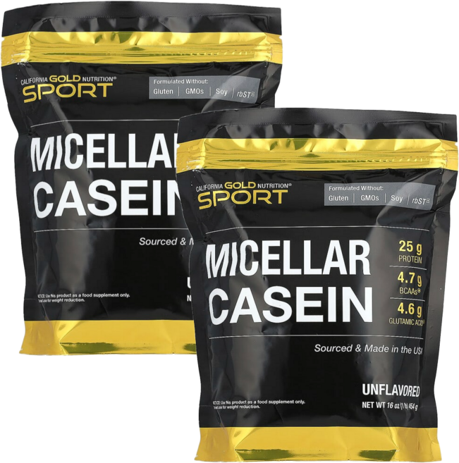 캘리포니아 골드 뉴트리션 CGN SPORT 미셀라 카제인 무맛 454g 2통, 2개