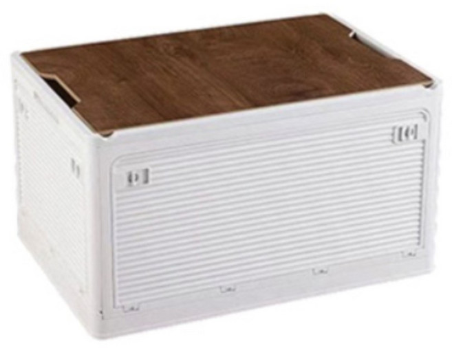 2단 폴딩 대용량 몬스터 34L 캠핑박스 정리함 레드, 1단