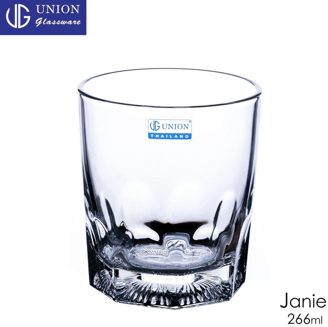 UNION Janie 花底杯 266ml 威士忌杯 烈酒杯 酒杯 水杯 玻璃杯, 1個