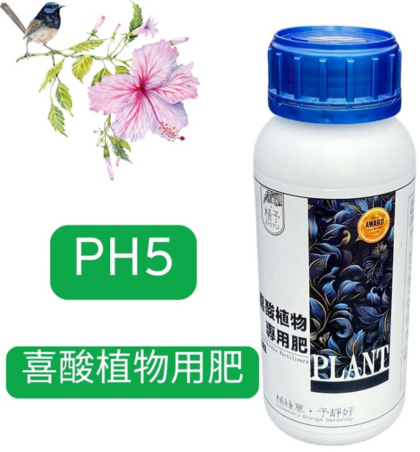 植予ZHIYU 喜酸植物專用肥 調節土壤酸鹼值 促根系發展 適用杜鵑花、茶花, 1個, 500L