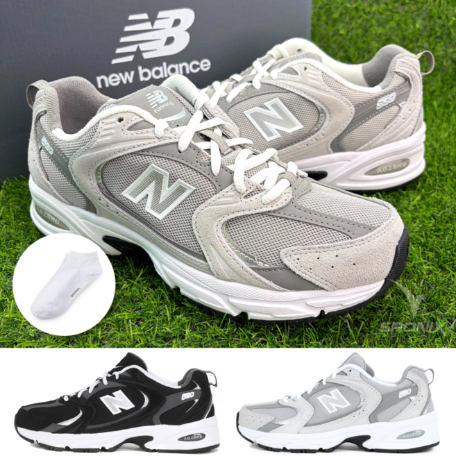 (매장정품) 뉴발란스 530 운동화 남성 여성 런닝화 뉴발 신발 + 스포닉스 양말