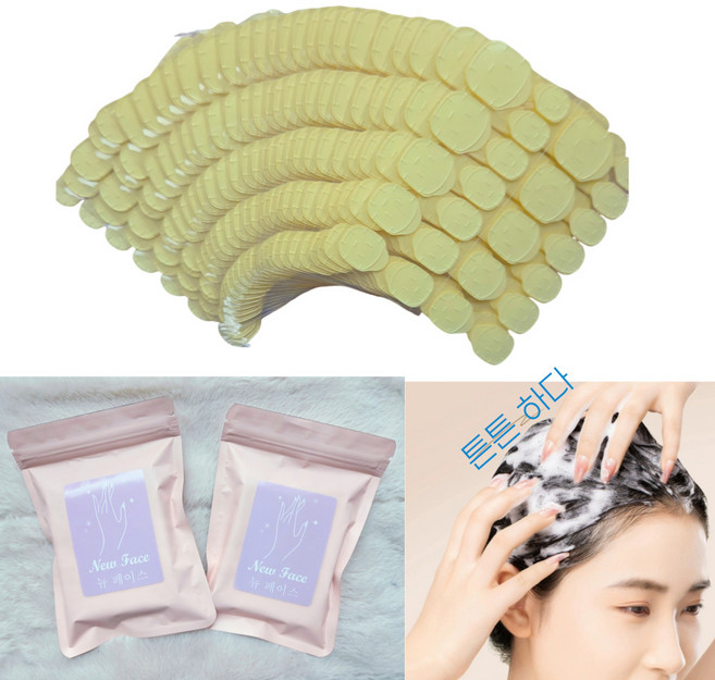 뉴 페이스 젤타입 셀프네일 양면테이프 초강력 대형 스티커, 50개