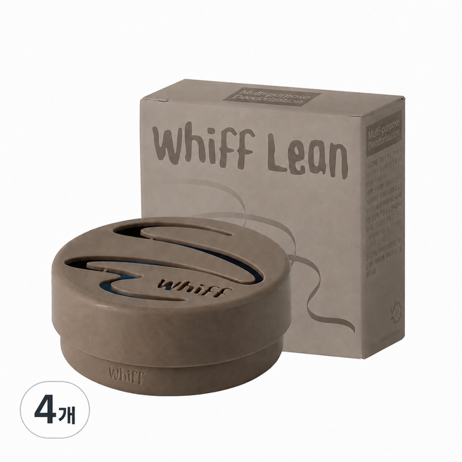 [공식몰] 26S/S 위프 린 탈취제 WHIFF 고체 자동차 옷장 차량에어컨 신발장 냄새 제거 100g 1개, 4개