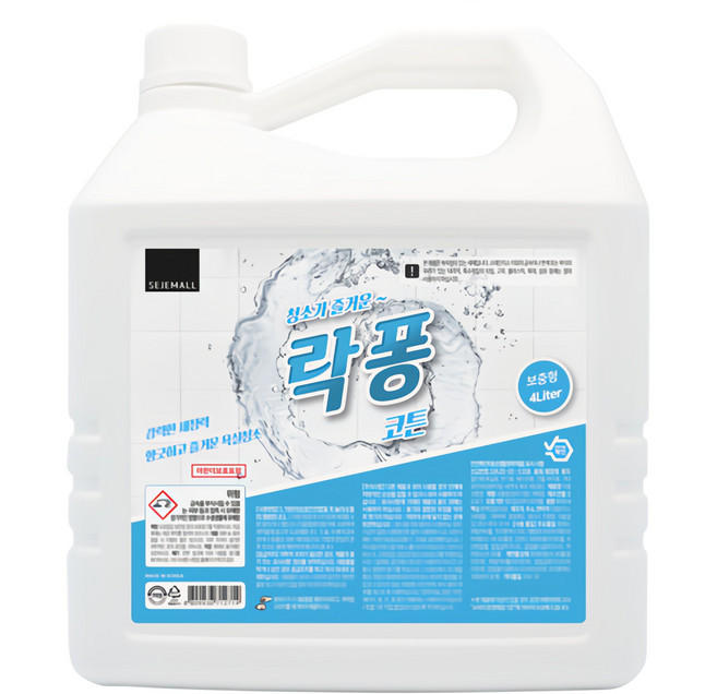 락퐁 욕실 청소세제 코튼향, 4L, 1개