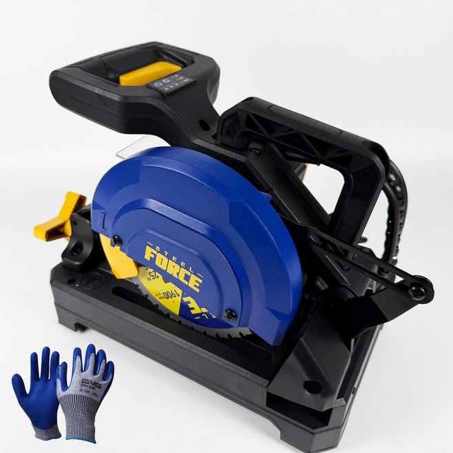 스틸포스 7인치 금속절단기 TH-SC185 컷팅기 185mm 날포함 커팅세이프티 장갑 사은품, 1세트