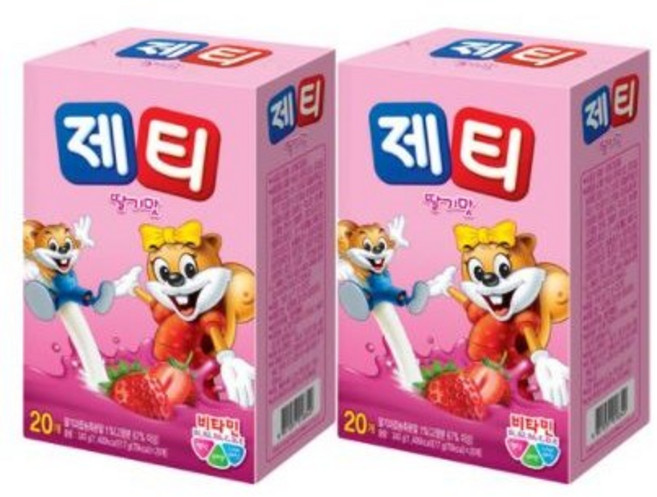 제티 딸기맛, 17g, 20개입, 2개