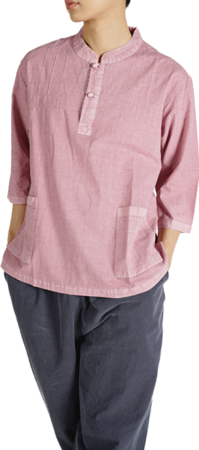 [편한생활한복] 남성 개량한복 30수 차이나 카라 티셔츠