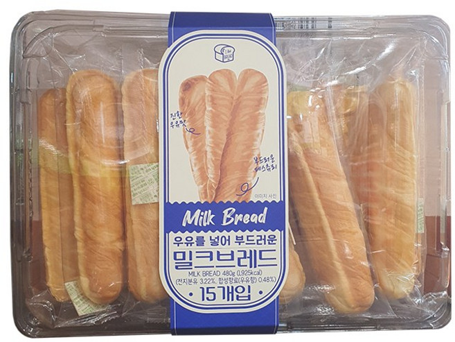 밀크 브레드 480g (32g x 15입), 1개